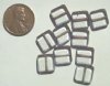 10 10x10x3mm Clear with Bronze Edge